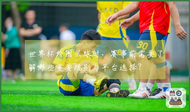 世界杯外围买球时，赛事前需要了解哪些重要规则与平台选择？